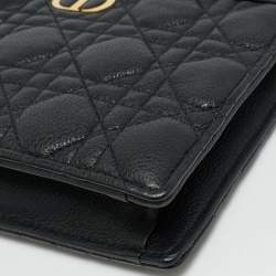 Pre Owned حقيبة بوش ديور كارو ديور إيفري جلد أسود كاناج