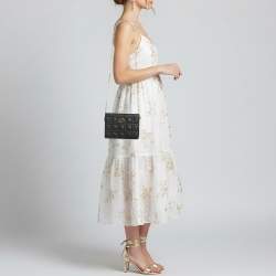 Pre Owned حقيبة بوش ديور كارو ديور إيفري جلد أسود كاناج