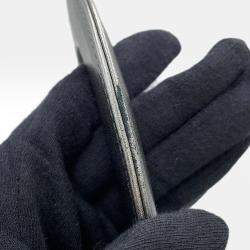 مملوكة مسبقًا حقيبة ديور ليدي ديور معدنية رمادية جلد خروف مقاس صغير