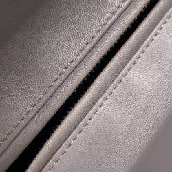 مملوكة مسبقًا Dior Lady Dior Canage Gray Leather Size Medium