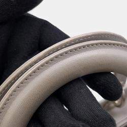 مملوكة مسبقًا Dior Lady Dior Canage Gray Leather Size Medium