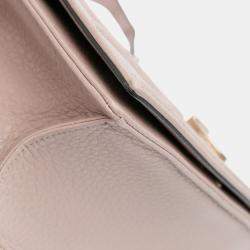 Pre Owned Dior Pink Medium Grained Calfskin Diorama Flap