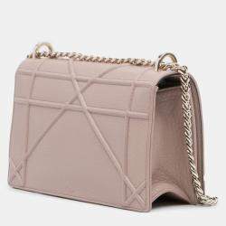 Pre Owned Dior Pink Medium Grained Calfskin Diorama Flap