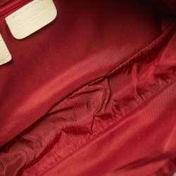 Pre Owned Dior Trotter Rasta 2 Red Diorissimo Coated Canvas Messenger Bag