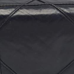 Pre Owned محفظة ديور ليدي ديور سلسلة جلد لامع كاناج خردلية