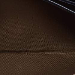 Pre Owned محفظة ديور ليدي ديور سلسلة جلد لامع كاناج خردلية