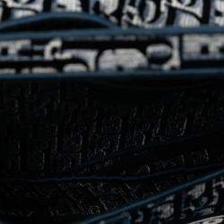 Pre Owned حقيبة سادل مخمل مطرزة أوبليك زرقاء ديور