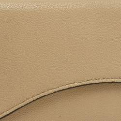 مملوكة مسبقًا Dior Saddle Cosmos Zipped Beige Leather Continental Wallet