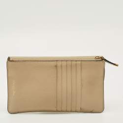 مملوكة مسبقًا Dior Saddle Cosmos Zipped Beige Leather Continental Wallet