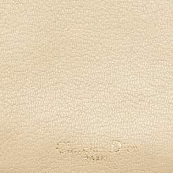 مملوكة مسبقًا Dior Saddle Cosmos Zipped Beige Leather Continental Wallet