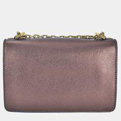 Pre Owned Dior Brown Medium J'Adior Chain Flap