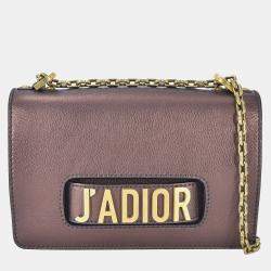 Pre Owned Dior Brown Medium J'Adior Chain Flap