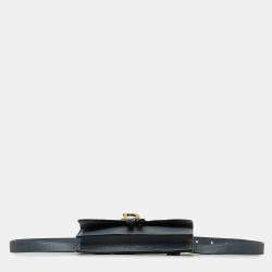 مملوكة مسبقًا Dior Blue Leather Saddle Belt Bag