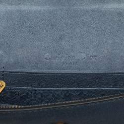 مملوكة مسبقًا Dior Blue Leather Saddle Belt Bag