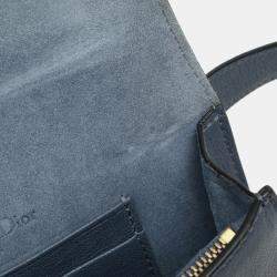 مملوكة مسبقًا Dior Blue Leather Saddle Belt Bag