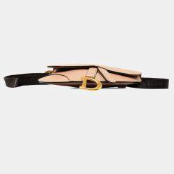 مملوكة مسبقًا Dior Brown Leather Saddle Belt Bag