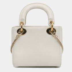 مملوكة مسبقًا Dior White DiorAmour Niki De Saint Phalle Mini Calfskin Lady Dior