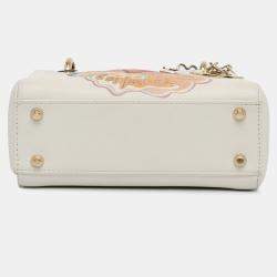 مملوكة مسبقًا Dior White DiorAmour Niki De Saint Phalle Mini Calfskin Lady Dior