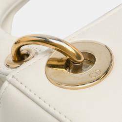 مملوكة مسبقًا Dior White DiorAmour Niki De Saint Phalle Mini Calfskin Lady Dior