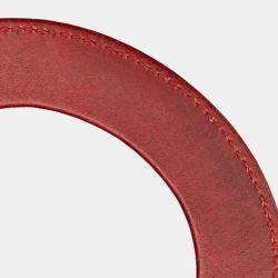 مملوكة مسبقًا حقيبة ديور ليدي ديور زهور مرصعة كاناج جلد عجل منقوش صغيرة حمراء