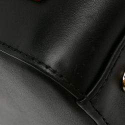 مملوكة مسبقًا حقيبة ديور ليدي جيوب جلد عجل أسود متوسطة