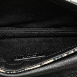 Pre Owned Dior Blue Oblique Canvas Saddle Messenger Bag