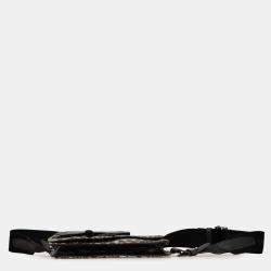 Pre Owned Dior Blue Oblique Canvas Saddle Messenger Bag