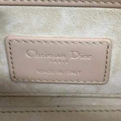Pre Owned Dior Brown Small Patent Cannage Lady D-Joy