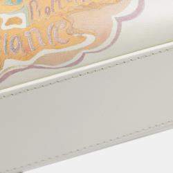 Pre Owned Dior White DiorAmour Niki De Saint Phalle Mini Calfskin Lady Dior