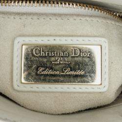 Pre Owned Dior White DiorAmour Niki De Saint Phalle Mini Calfskin Lady Dior