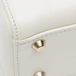 Pre Owned Dior White DiorAmour Niki De Saint Phalle Mini Calfskin Lady Dior