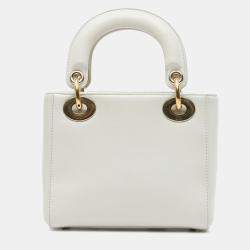 Pre Owned Dior White DiorAmour Niki De Saint Phalle Mini Calfskin Lady Dior