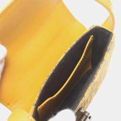 Pre Owned حقيبة يد ديور نانو أوبليك قفل باللون الأصفر كروس بودي