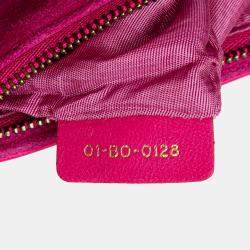 مملوكة مسبقًا محفظة سلسلة ديور زهري جلد الخراف كاناج ديور أديكت