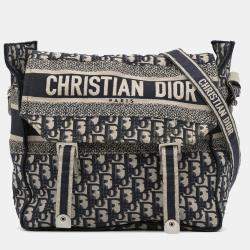 Pre Owned Dior Blue Oblique Diorcamp