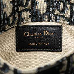 مملوكة مسبقًا Dior Blue Oblique Canvas Saddle Belt Bag