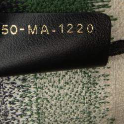 Pre Owned حقيبة كتاب كبيرة مخططة صفراء ديور