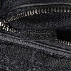 Pre Owned حقيبة ديور سكاراب أوبليك أسود سلينغ