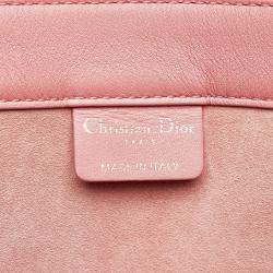 Pre Owned Dior Pink Medium Embossed Book Tote