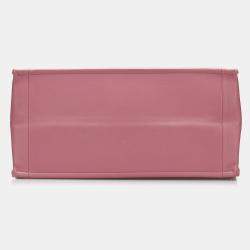 Pre Owned Dior Pink Medium Embossed Book Tote