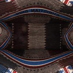 Pre Owned Dior Blue Large French Flag Book Tote