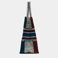 Pre Owned Dior Blue Large French Flag Book Tote