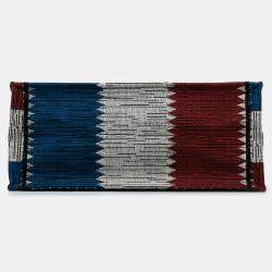 Pre Owned Dior Blue Large French Flag Book Tote