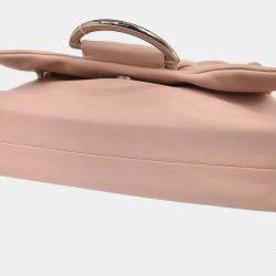 مملوكة مسبقًا Christian Dior Light Pink Leather Demi Lune Handbag