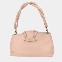 مملوكة مسبقًا Christian Dior Light Pink Leather Demi Lune Handbag