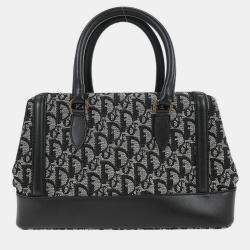 Pre Owned Christian Dior Black Trotter Handbag