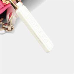 Pre Owned Dior Vibe Pink/White Leather Hobo Bag