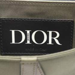 مملوكة مسبقًا Dior Sacai Saddle Khaki and Navy Nylon and Leather Shoulder Bag