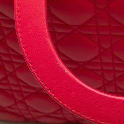 مملوكة مسبقًا Dior Pink Large Lambskin Cannage Lady Dior