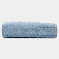 Pre Owned حقيبة ديور ليدي دي جوي قنب أزرق متوسط دنيم عريضة